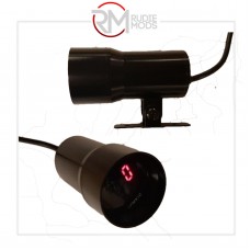 37mm Black Tacho Gauge Digital LED Display Metal Micro Smoked lens Gauge DGT8105